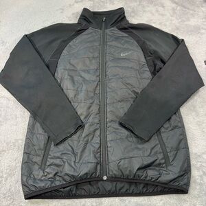 Nike Aeroloft HyperAdapt Golf Jacket Men's Size Large Hybrid Puffer Black